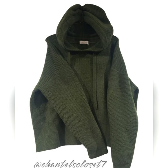 🏷 2 for $20!!🏷Lucky Brand - Army Green Hoodie Sweater-Large Size - Winter Wear - Picture 4 of 9